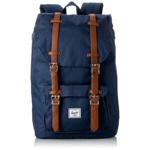Herschel Supply Company Little America Blue and Brown Heritage Laptop Backpack